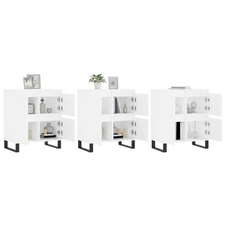 Berkfield Home Sideboards 3 pcs White Engineered Wood