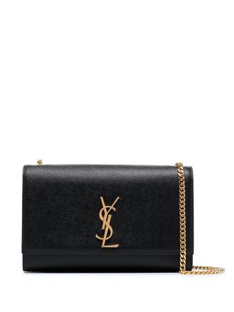 Saint Laurent Medium Black Monogram shoulder bag - Zwart