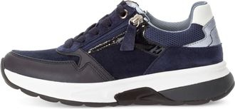 Gabor Schoenen, Dames, Blauw, 38 EU, Leer, Rollingsoft Sneaker