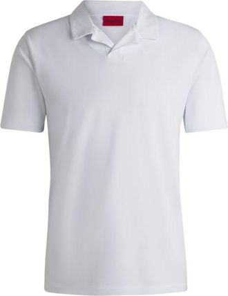 HUGO BOSS Slim-fit stretch-cotton polo shirt with Johnny collar
