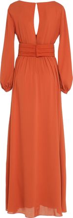 Max Mara Womens Tasca Silk Maxi Dress - Tan - Size EU 40 (Womens)
