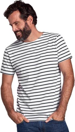 Armor Lux Armor Lux Mens Hoedic T-Shirt, Multicolour (Blanc/Navire 400), XX-Large (Size: 2XL)