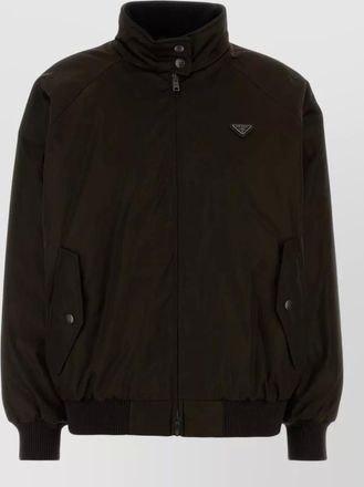 Prada recycled polyamide bomber jacket