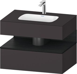 Duravit Qatego Lavabo Encastrado Con Base De Lavabo Consola, - Duravit