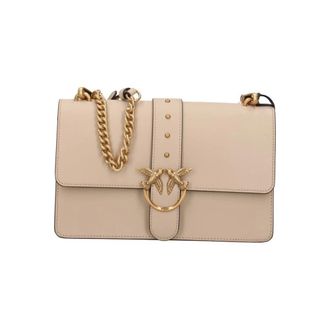 Pinko Pinko, Dames, Tassen, Beige, Maat: ONE Size Leer