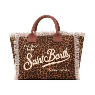 MC2 Saint Barth Vanity Tote Bag - female - MC2 Saint Barth - Shopping Bags - Brown - ONE SIZE - Bags