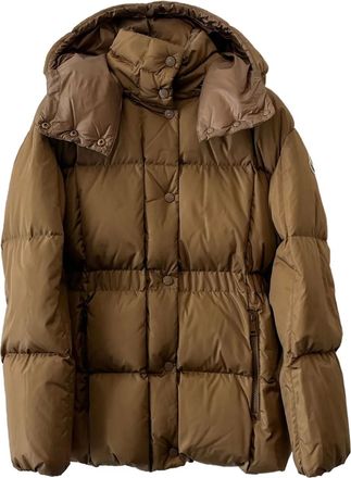 Moncler Giacca trapuntata con cappuccio - Marrone
