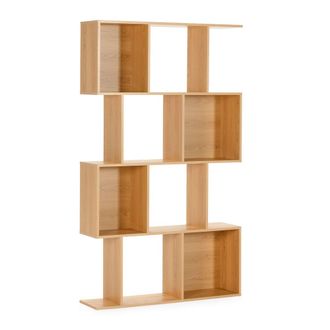HOMN Estanter&iacute;a 8 huecos efecto Roble