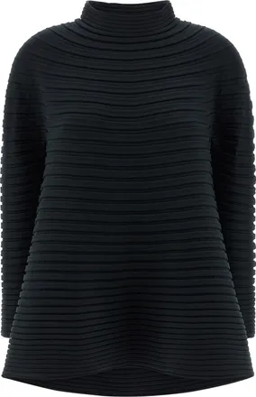 Pleats Please Issey Miyake Bounce Knit Top Verde-Donna