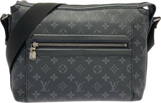 Louis Vuitton Black Coated Canvas Shoulder Bag (Pre-Owned)