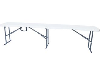 Habitat et Jardin Banco De Metal foldy - 183 X 29 X 42 Cm - Blanco