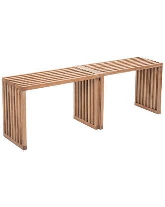 Zuo Set Of 2 Riviera Extendable Benches