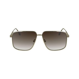 Victoria Beckham VI-1066584 Gradient-Lens Aviator Sunglasses - Gold