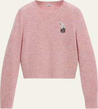 Loewe x Louis Wain Futuristic Cat Embroidered Sweater