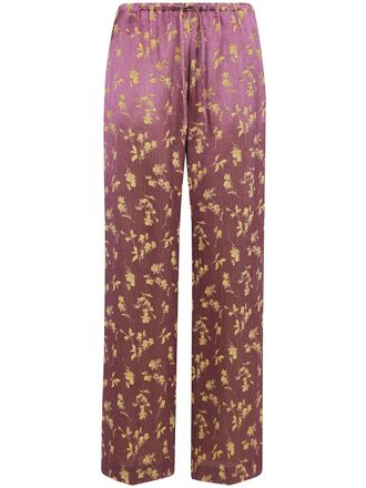 Dries Van Noten Pants Floral Pattern Puvis