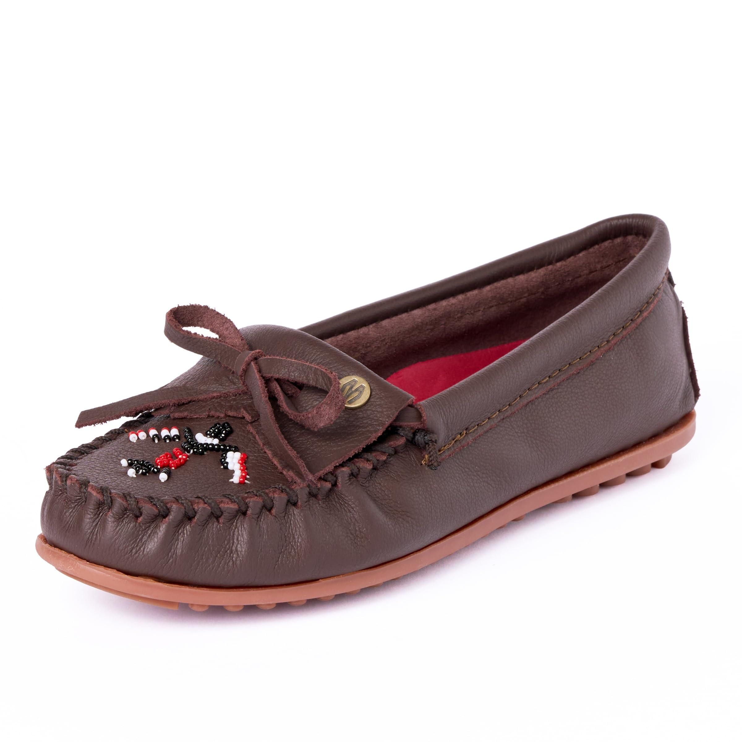 Minnetonka Womens Thunderbird Animikii Hardsole Moccasins for
