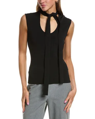 endless rose Ring Detailed Flare Knit Top