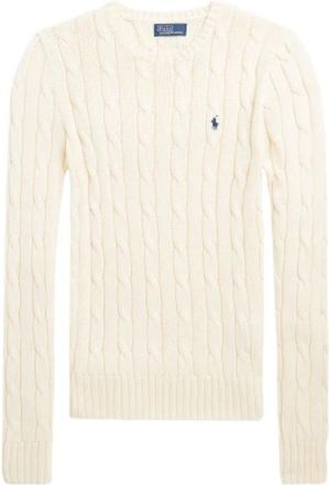 Polo Ralph Lauren Juliana Pima Katoen Ronde Hals Trui - Heren - Ronde hals truien - Beige - L - Katoen - Truien & Vesten
