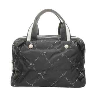 Chanel Pre-owned Handbags, female, Black, Size: ONE SIZE Pre-owned Travel Line Handbag