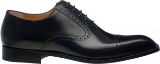 Ferrini Cap Toe French Calf Lace Up in Black at Nordstrom, Size 10.5