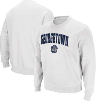 Colosseum Mens Colosseum White Georgetown Hoyas Arch & Logo Tackle Twill Pullover Sweatshirt at Nordstrom, Size Xxx-Large