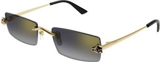 Cartier Ct0598s001 Gold Gold Grey