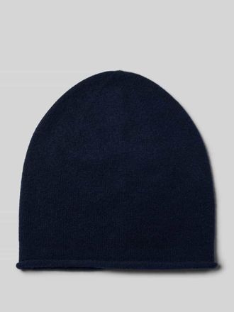 Christian Berg Kaschmirmütze mit Rollsaum in Dunkelblau, Größe 1