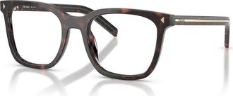Prada 52mm Rectangle optical glasses in Tortoise at Nordstrom