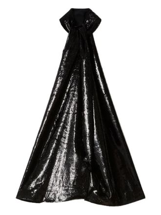 Stella McCartney Fluwelen haltertop - Zwart