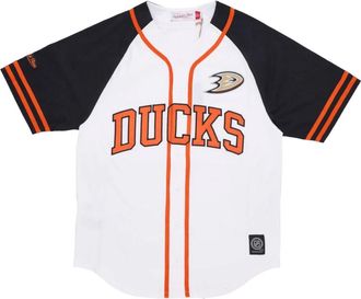 Mitchell & Ness NHL Oefendag Jersey Wit - Heren - Fitness - Veelkleurig - M - Katoen - Fitness