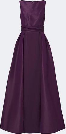Carolina Herrera Pleated silk taffeta gown