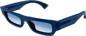 Gucci GG1839S 008 Mens Sunglasses Blue Size 52 - Free RX Lenses - Free RX Lenses
