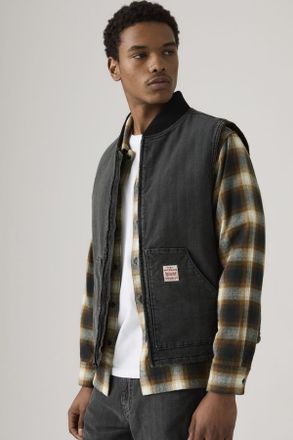 Levi's Chaleco Sansome - Hombre - M - Negro / Double Duty T