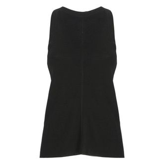 Loulou Studio Sleeveless Tops, female, Black, Size: M Ohana Knitted Sleeveless Top