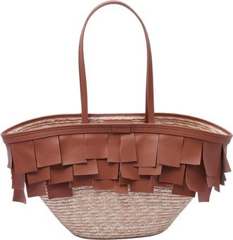 Catarzi Formentera Borsa - Dames - Shoppers - Bruin - ONE Size - Tassen