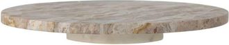 Bloomingville Plato giratorio de mármol beige D36