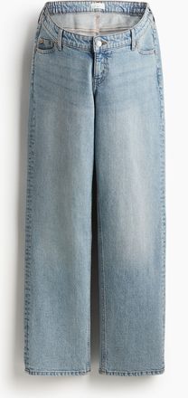 H&M MAMA Before & After Straight Low Jeans - Blue