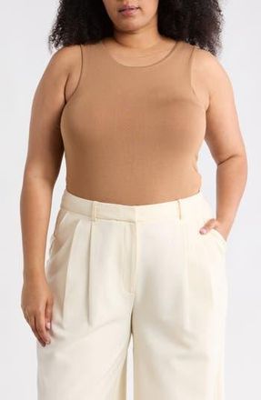 Renee C Fitted Tank Top in Maple at Nordstrom Rack, Size 1X