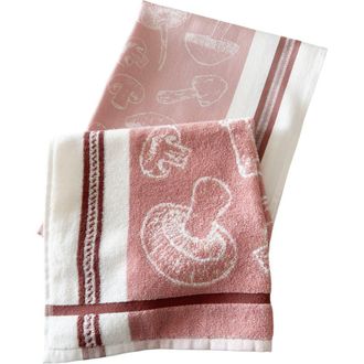 Anaya with Love Epicurean Delights Kitchen Towels - Set of 2 in Mushroom Red at Nordstrom