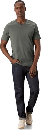 Pact Organic Cotton Mens Softspun Essential V-Neck Tee in Castor Green at Nordstrom, Size Xx-Large