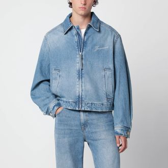 Jacquemus Giacca de-N&icirc;mes Canevas blu in denim di cotone