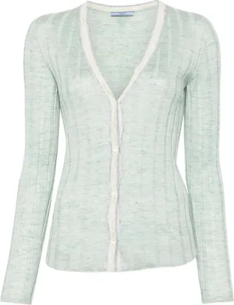 Prada Ribbed Cardigan