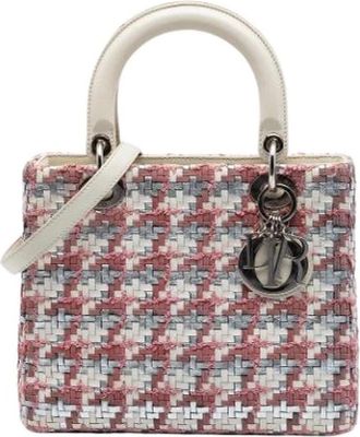 Dior Pre-owned Lady Dior - Dames - Vintage Handtas - Veelkleurig - ONE Size - Leer - Vintage