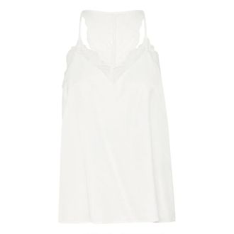 Cream Elegante kanten top in sneeuwwit - Dames - Tops - Wit - Maat: XS Viscose