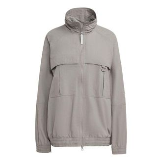 adidas (WMNS) adidas by Stella McCartney TrueCasuals Woven Solid Track Jacket Grey HR9178