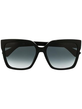 Moschino studded square frame sunglasses - Black