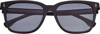 Breed Mens Black Square Sunglasses BSG066C6