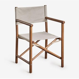 Sklum Pack De 4 Sillas De Director Plegables En Madera De Acacia Olivia Sklum