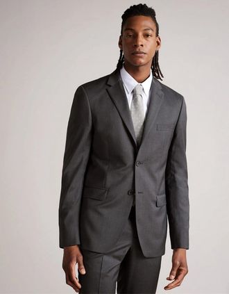 Ted Baker Mens Invinjs Slim Fit Suit Jacket - Grey - Size: 2XL 6