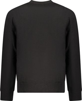 Calvin Klein Logo-Embroidered Cotton Sweatshirt - Black